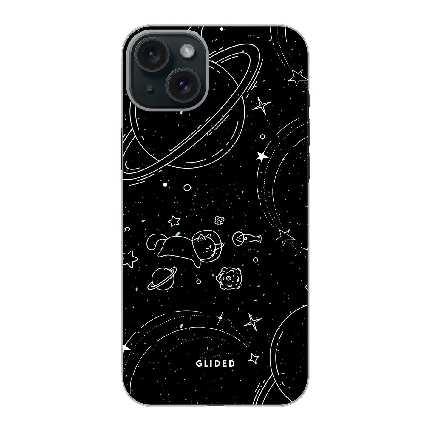 Cosmic Cat - iPhone 15 Plus Handyhülle Hard Case