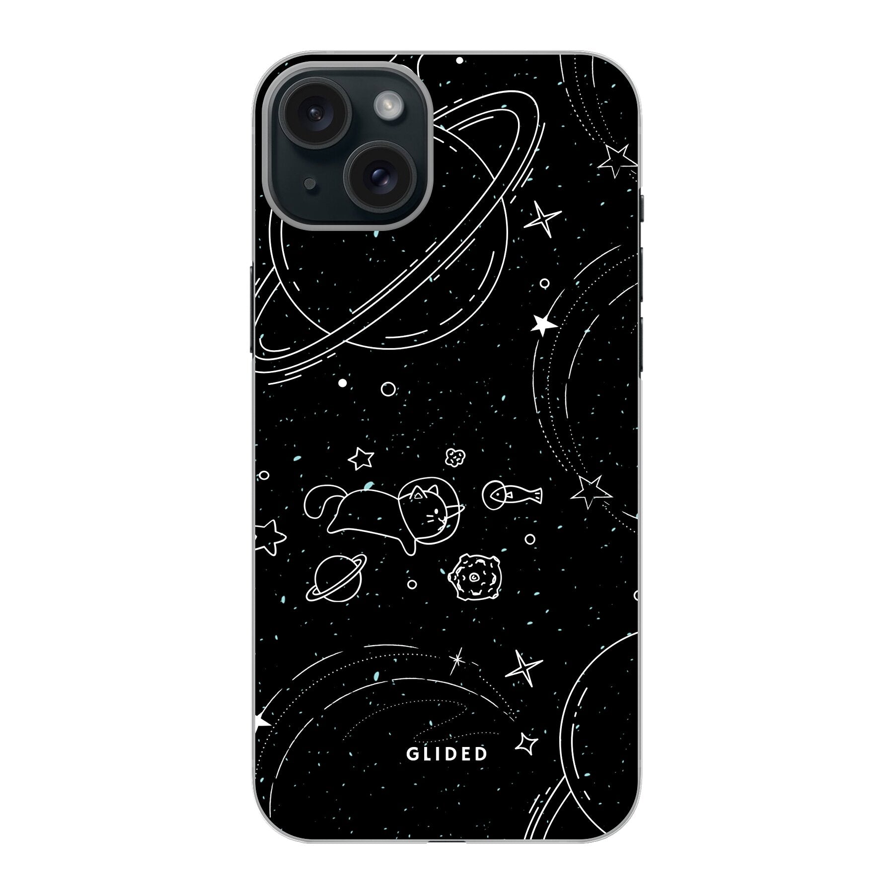 Cosmic Cat - iPhone 15 Plus Handyhülle Hard Case