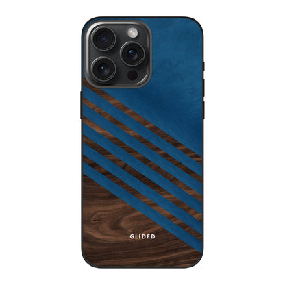Blue Wood - iPhone 15 Pro Handyhülle Biologisch Abbaubar