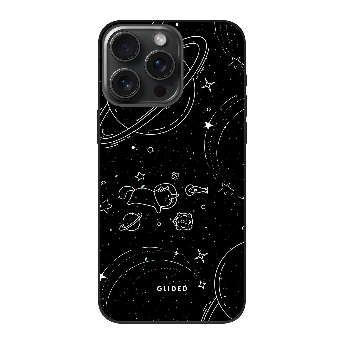 Cosmic Cat - iPhone 15 Pro Handyhülle Biologisch Abbaubar