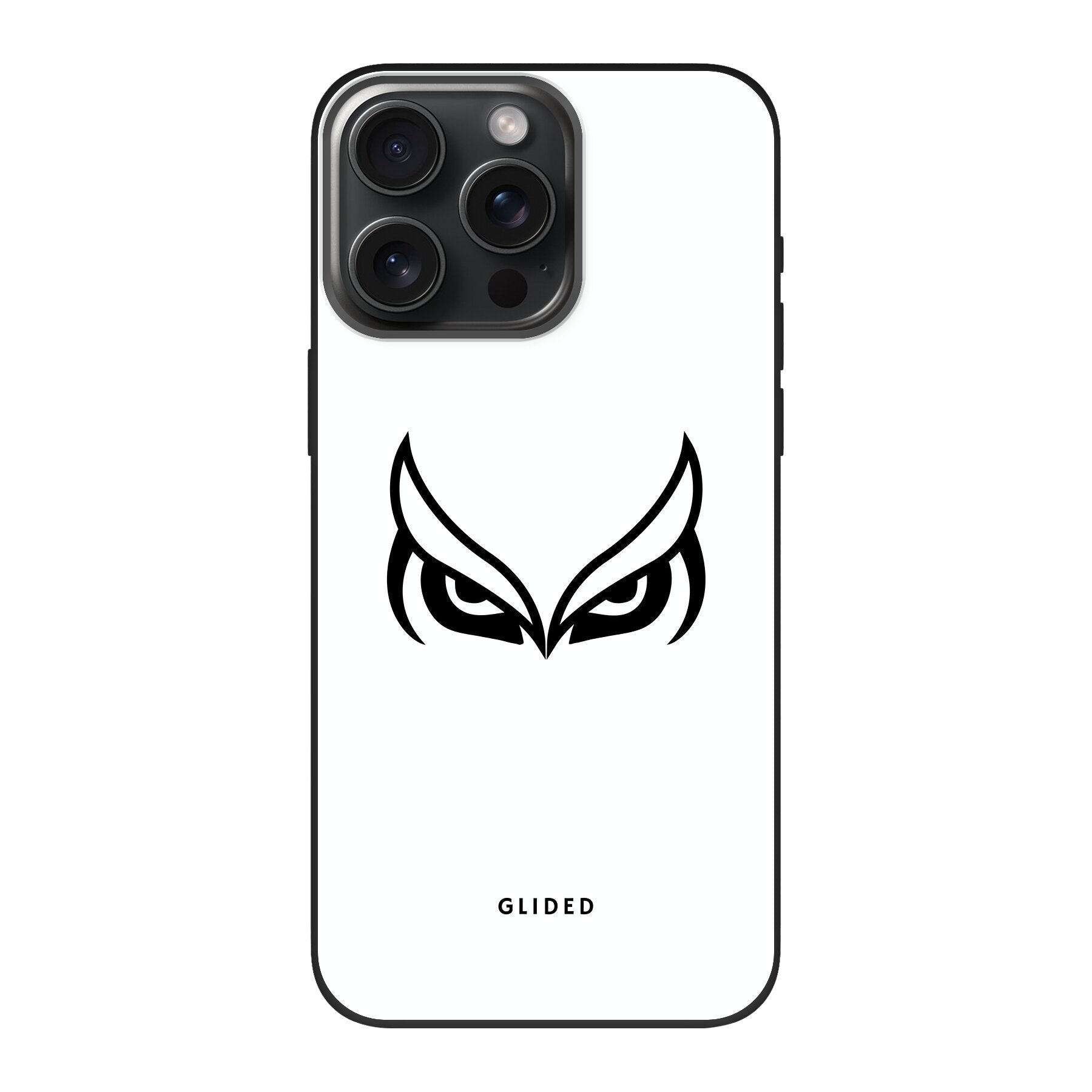 White Owl - iPhone 15 Pro Handyhülle Biologisch Abbaubar