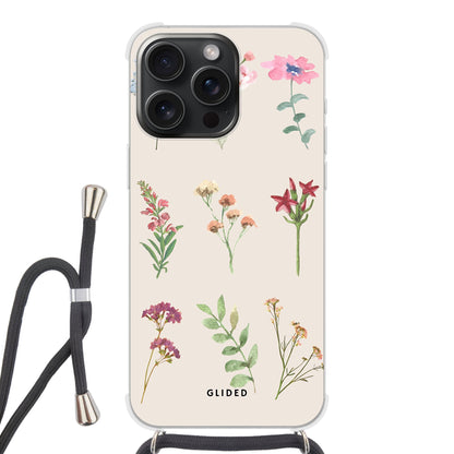 Botanical Garden - iPhone 15 Pro - Crossbody case mit Band