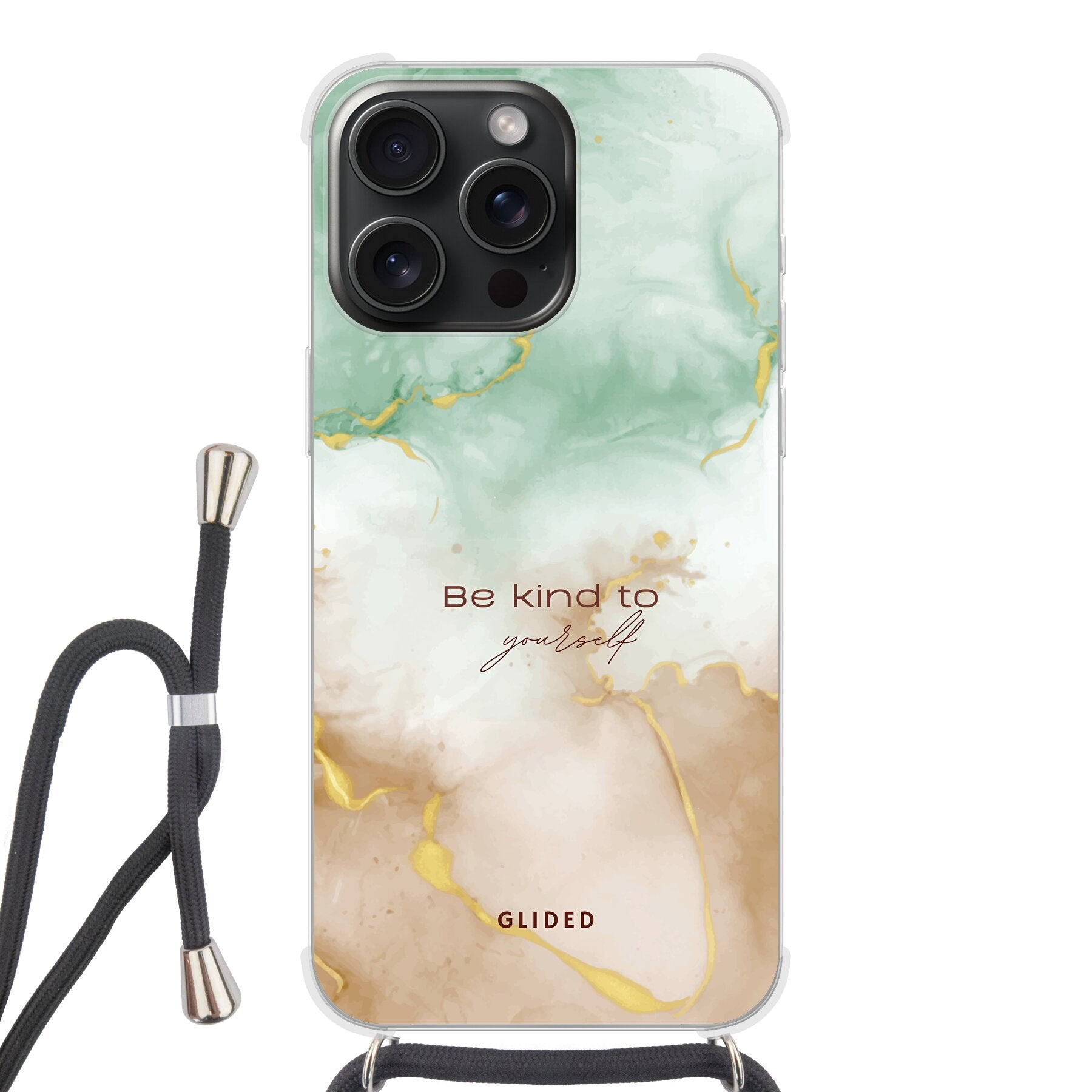 Kind to yourself - iPhone 15 Pro Handyhülle Crossbody case mit Band
