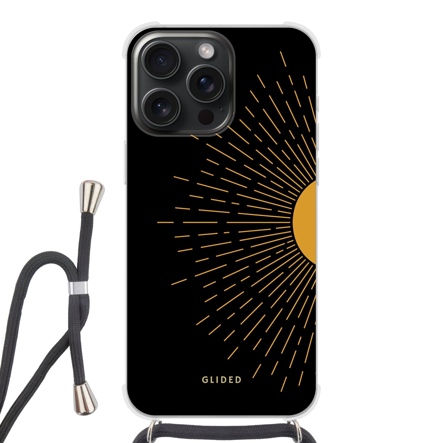 Sunlit - iPhone 15 Pro Handyhülle Crossbody case mit Band