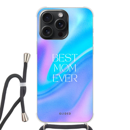 Best Mom - iPhone 15 Pro - Crossbody case mit Band
