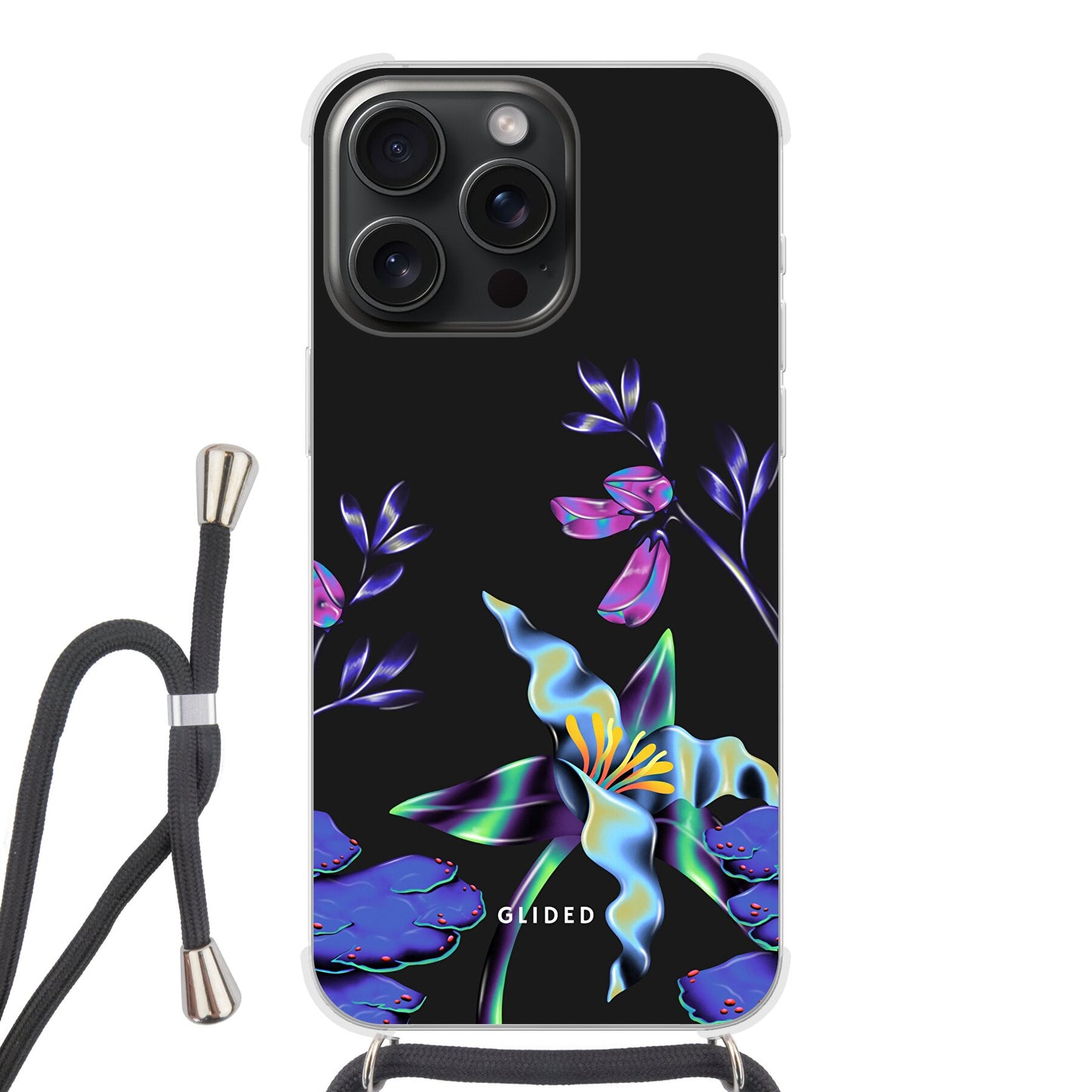 Special Flower - iPhone 15 Pro Handyhülle Crossbody case mit Band