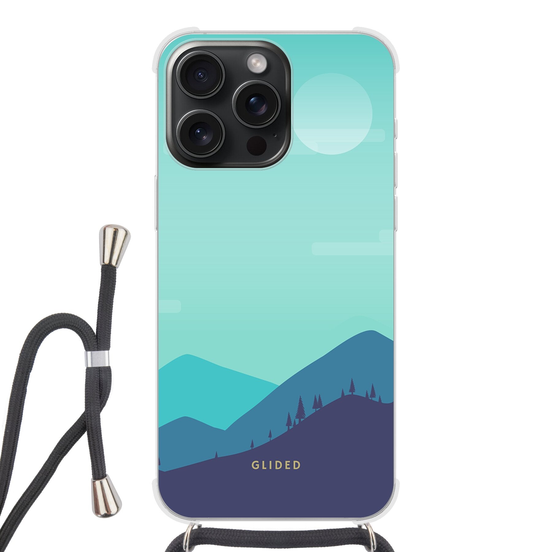 'Alpine' - iPhone 15 Pro Handyhülle Crossbody case mit Band