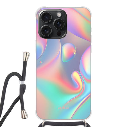 Holographic Aesthetic - iPhone 15 Pro Handyhülle Crossbody case mit Band