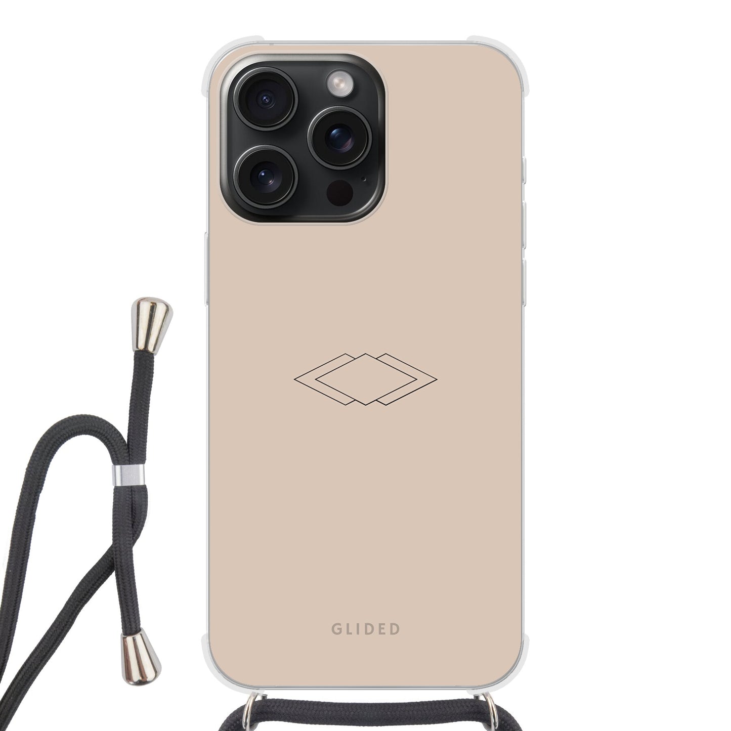 Symmetra - iPhone 15 Pro Handyhülle Crossbody case mit Band