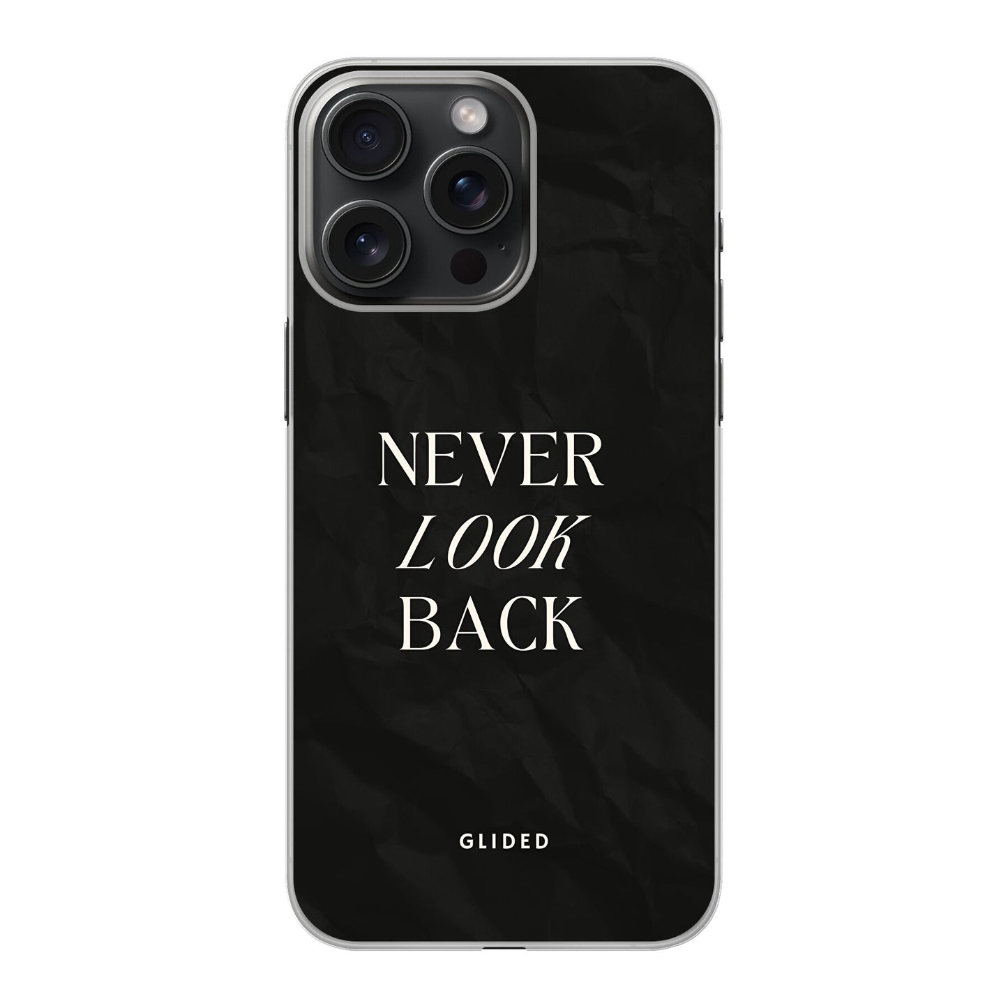 Never Back - iPhone 15 Pro Handyhülle Hard Case