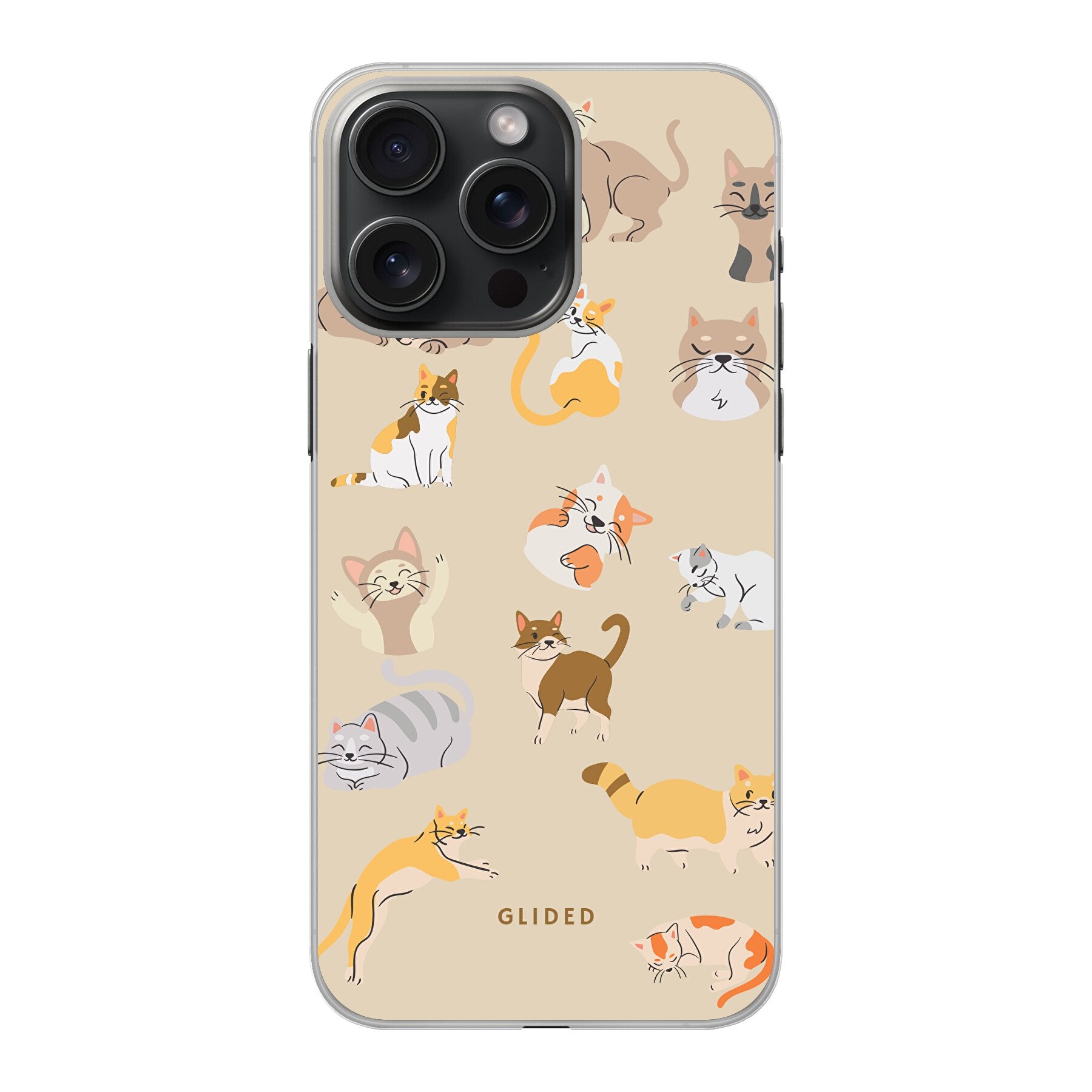 Meow - iPhone 15 Pro Handyhülle Hard Case