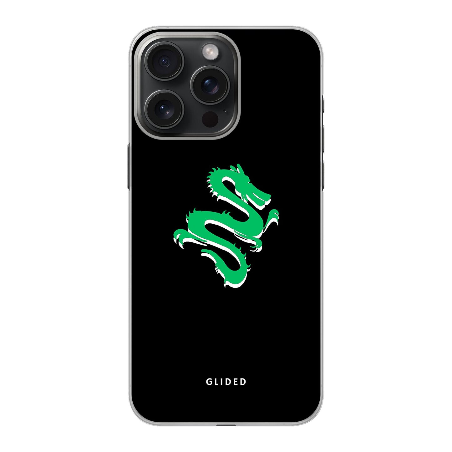 Emerald Dragon - iPhone 15 Pro Handyhülle Hard Case