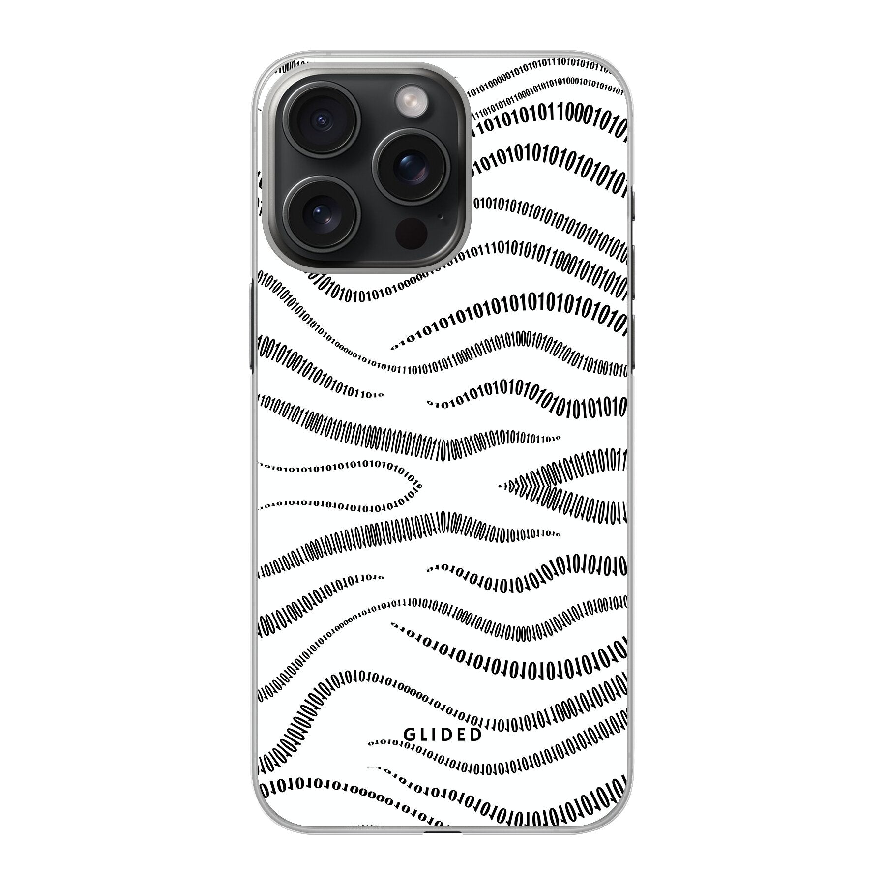 Binary Code - iPhone 15 Pro Handyhülle Hard Case