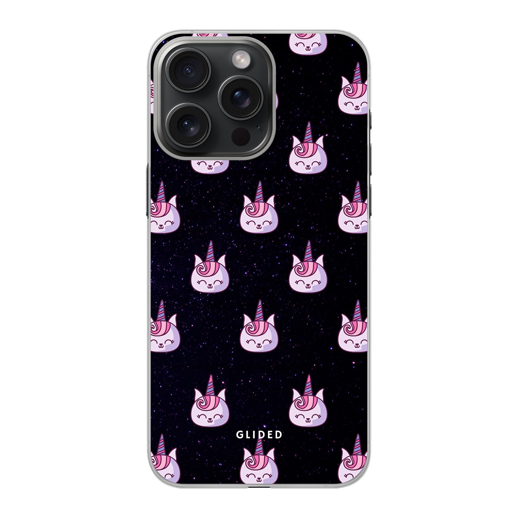 Unicorn Meow - iPhone 15 Pro Handyhülle Hard Case