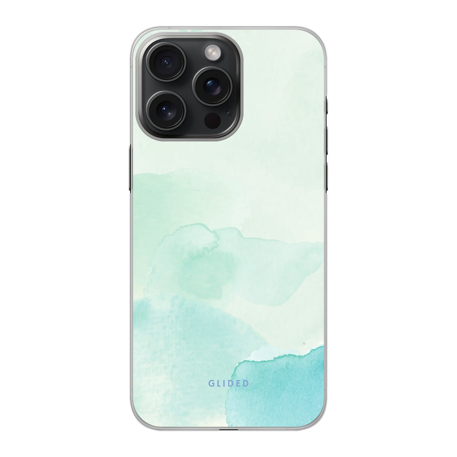 Turquoise Art - iPhone 15 Pro Handyhülle Hard Case