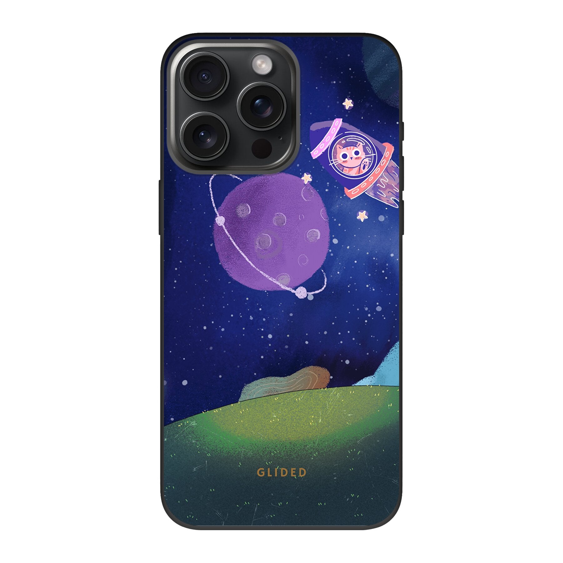 Galaxy Cat - iPhone 15 Pro Max Handyhülle Biologisch Abbaubar