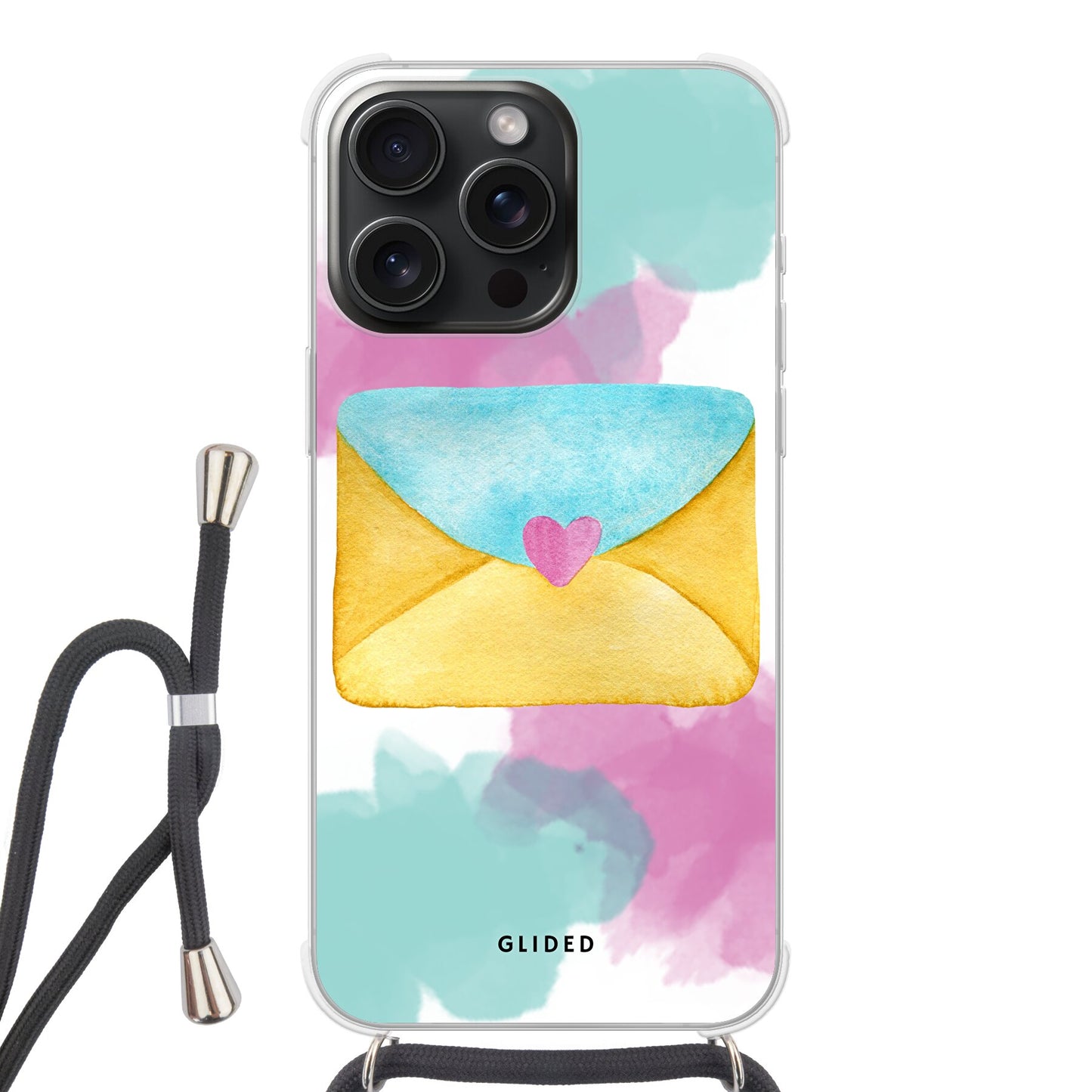 Envelope - iPhone 15 Pro Max - Crossbody case mit Band