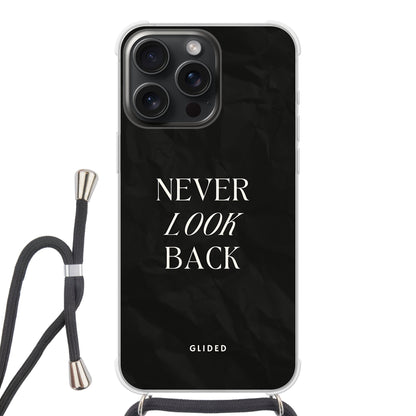 Never Back - iPhone 15 Pro Max Handyhülle Crossbody case mit Band