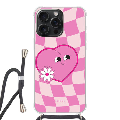 Sweet Love - iPhone 15 Pro Max Handyhülle Crossbody case mit Band