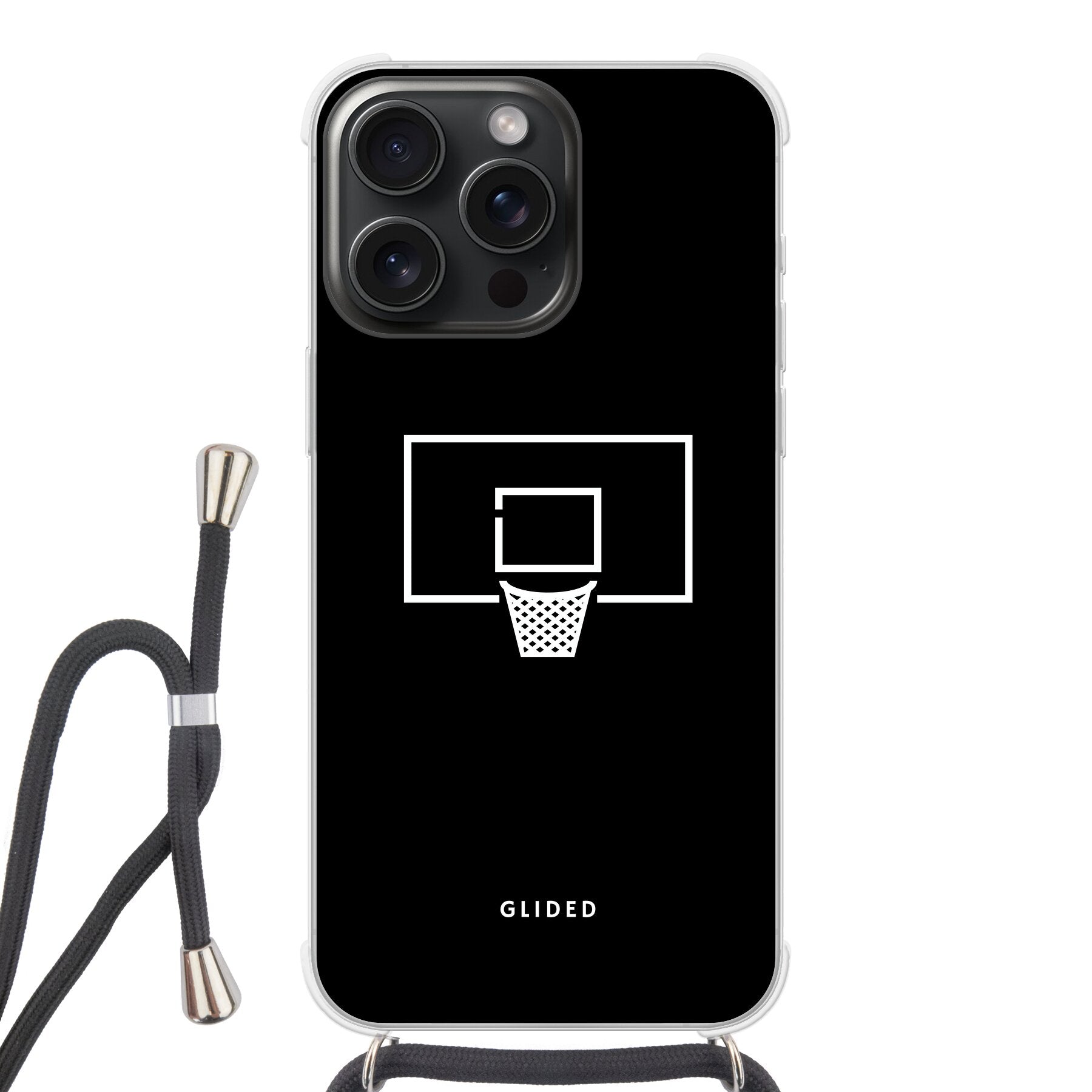 Basketball Fun - iPhone 15 Pro Max Handyhülle Crossbody case mit Band