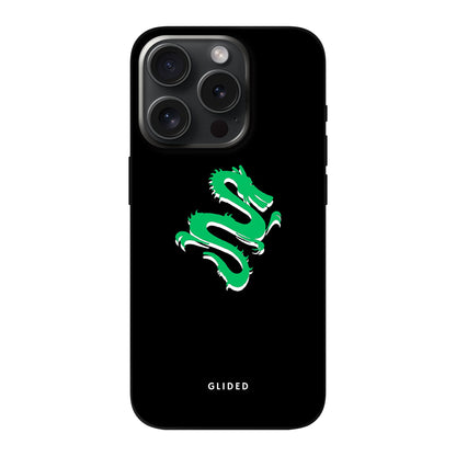 Emerald Dragon - iPhone 15 Pro Handyhülle Soft case