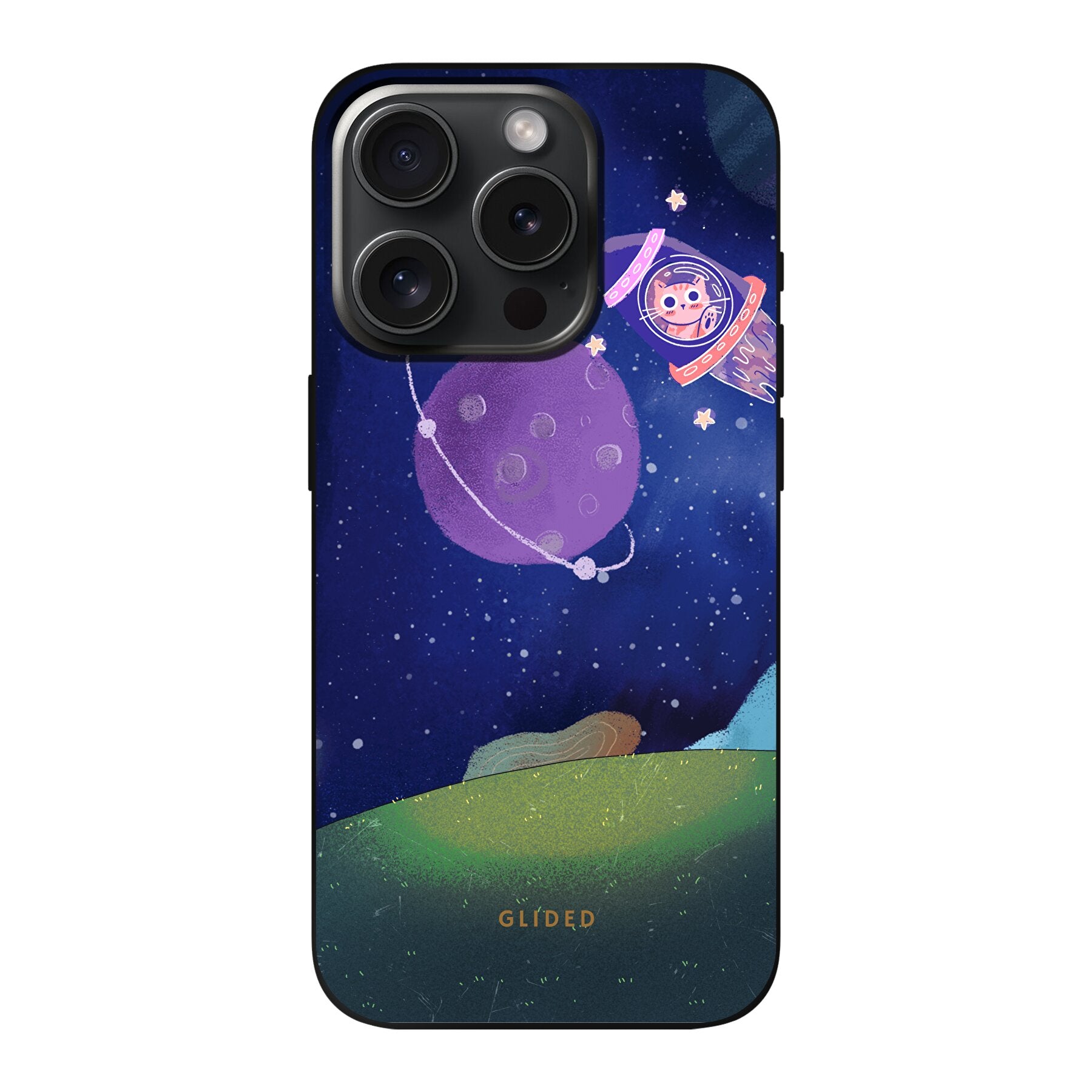 Galaxy Cat - iPhone 15 Pro Handyhülle Soft case