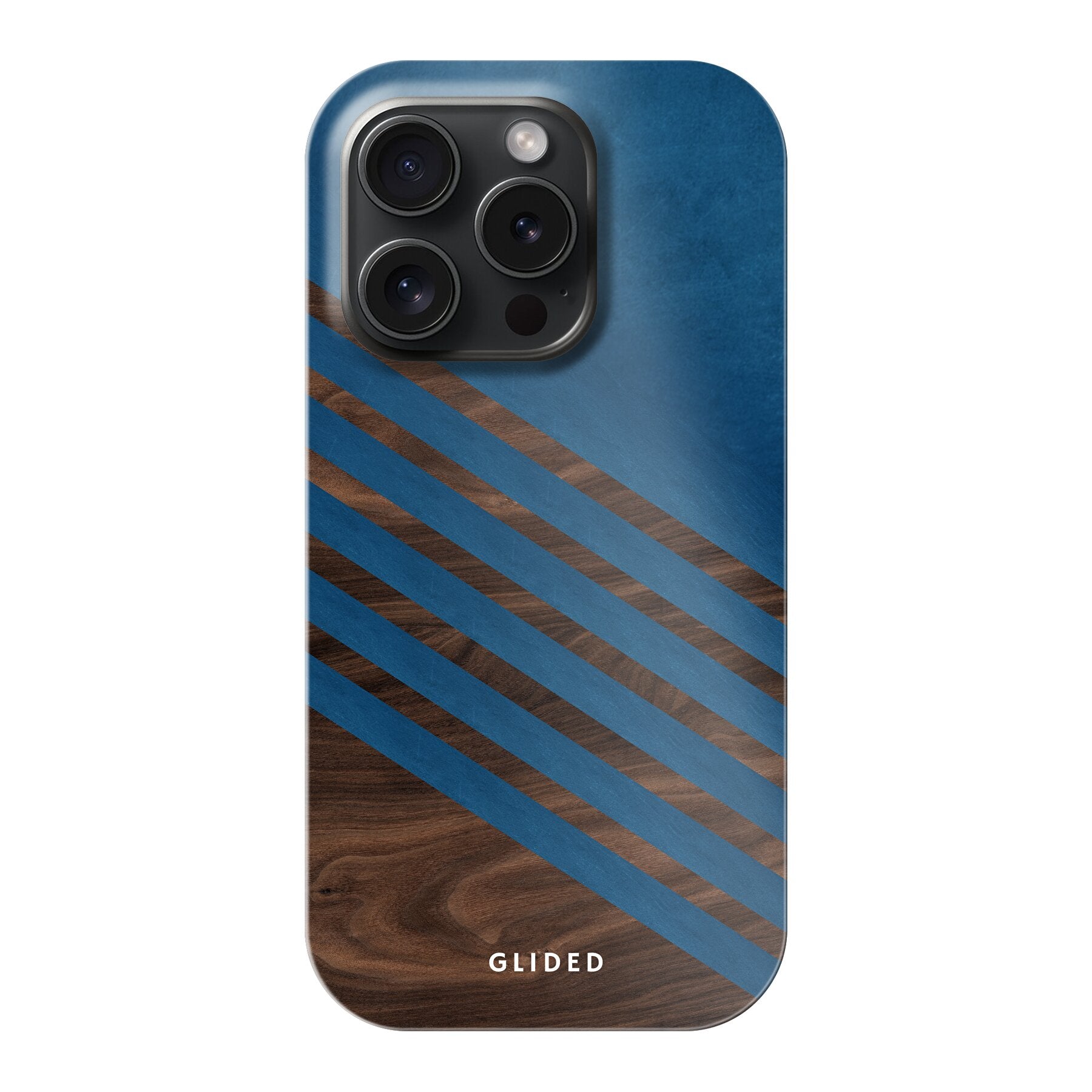 Blue Wood - iPhone 15 Pro Handyhülle Tough case