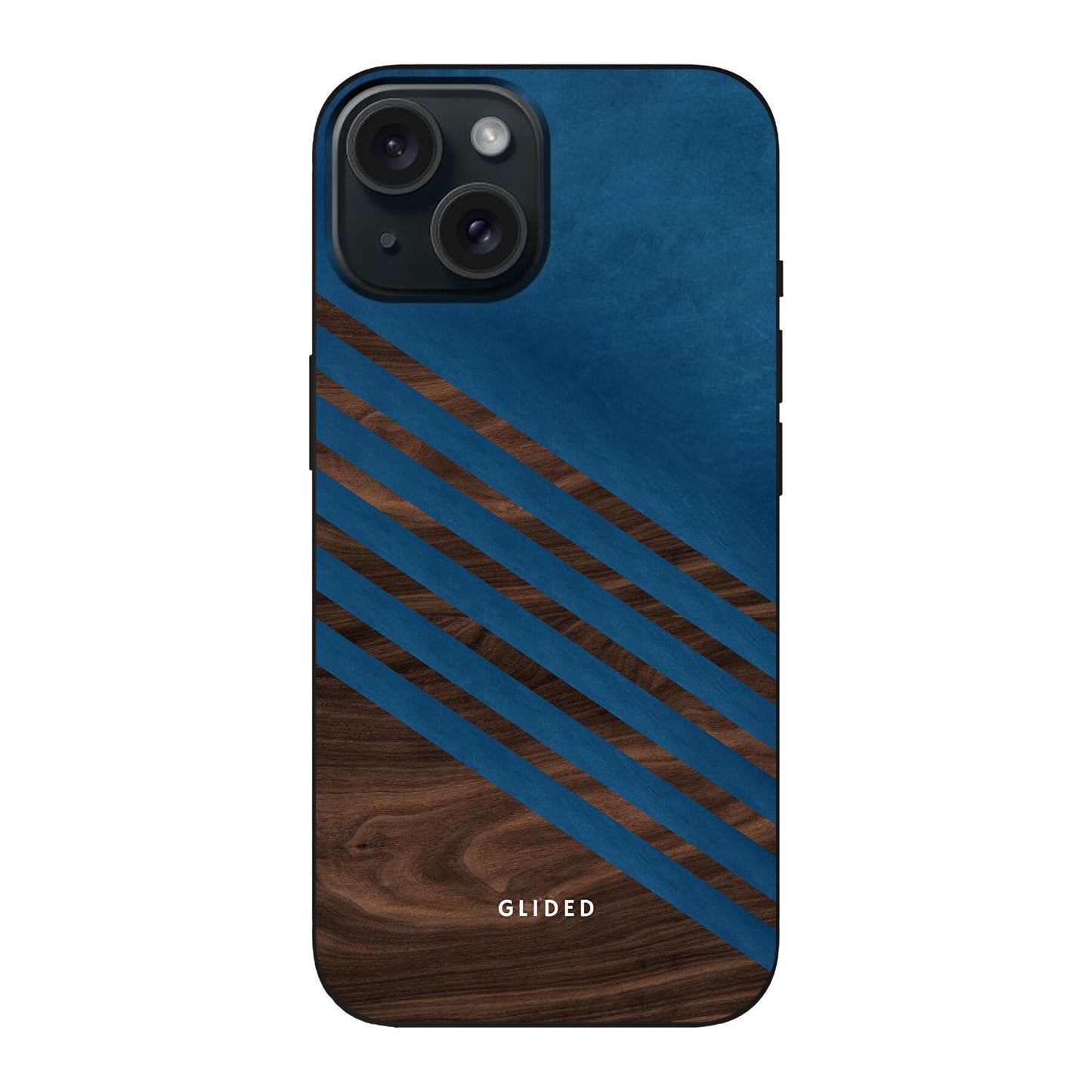 Blue Wood - iPhone 15 Handyhülle Soft case