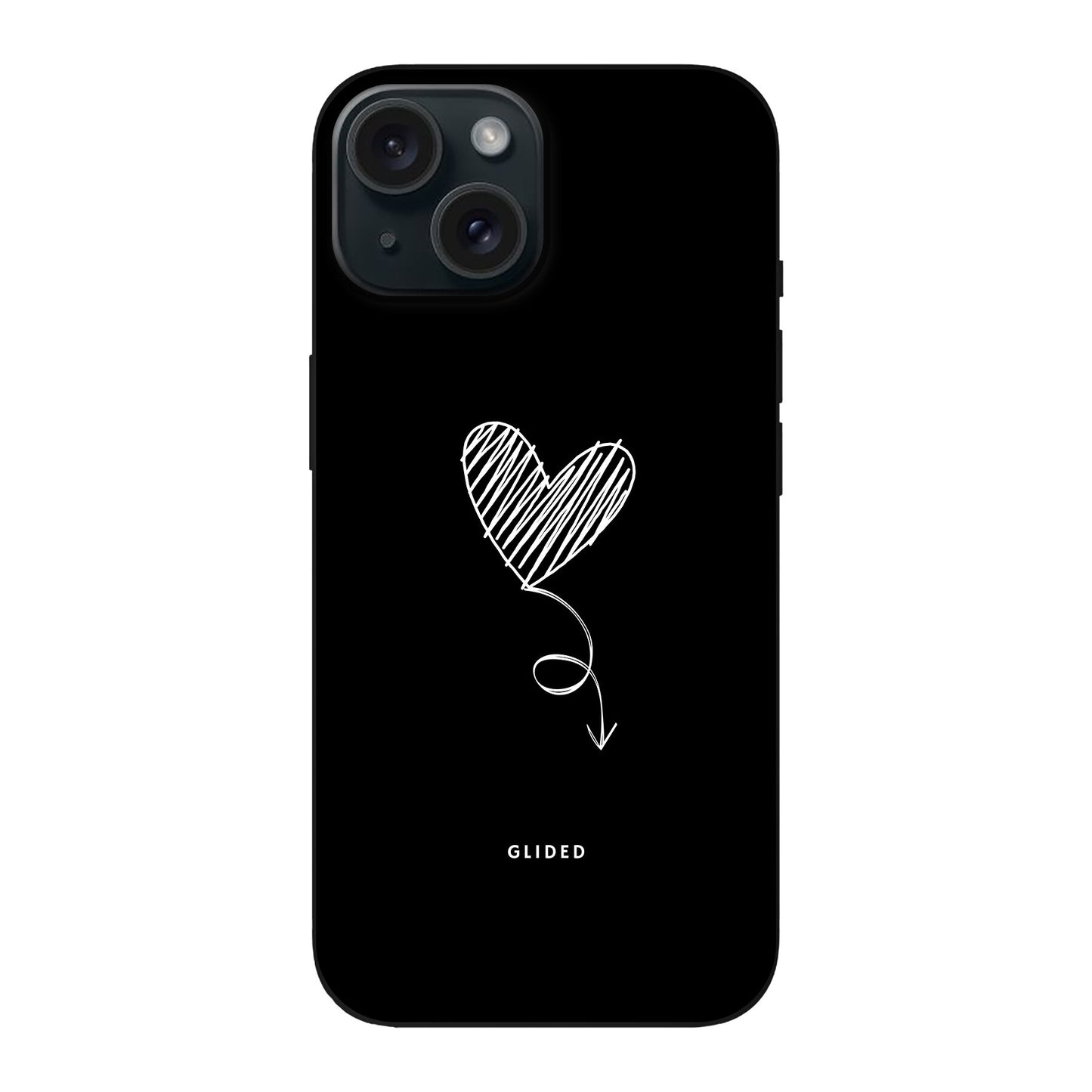 Dark Heart - iPhone 15 Handyhülle Soft case