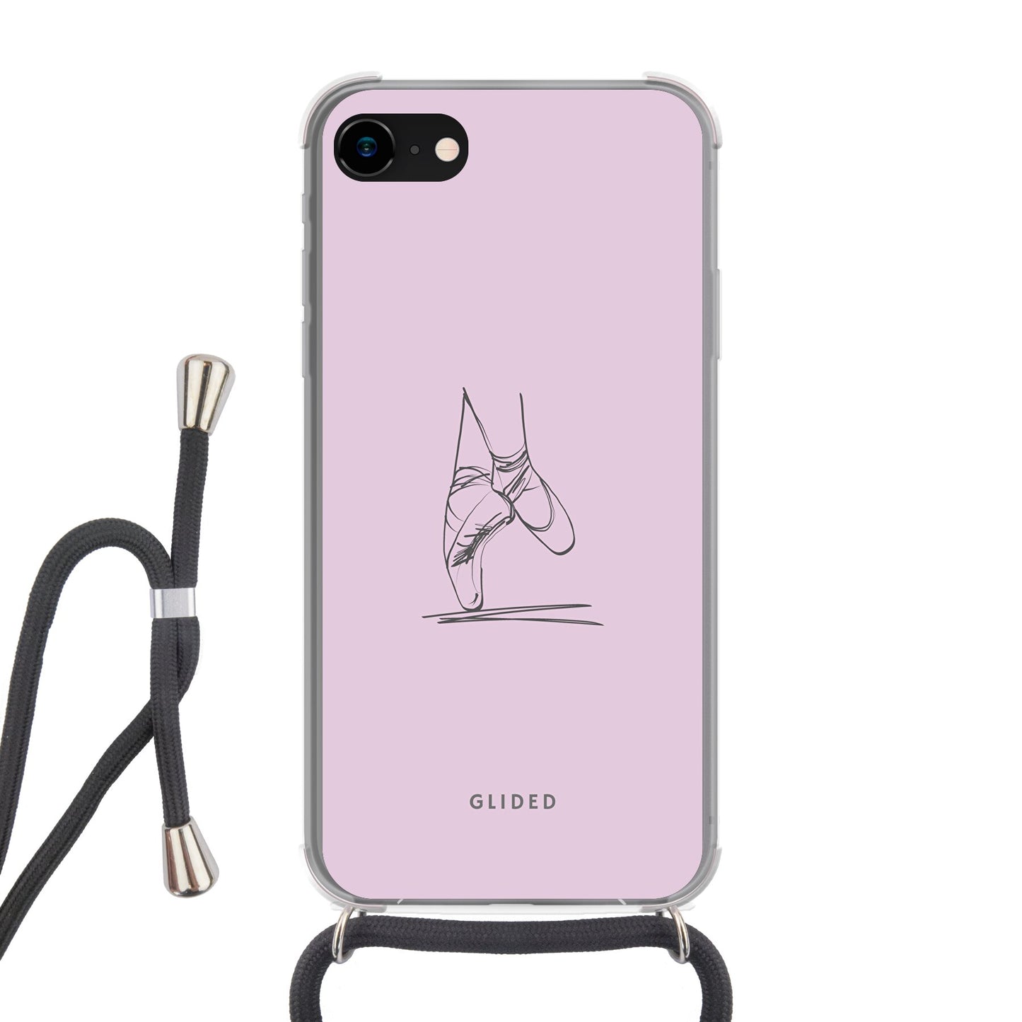 Pointe - iPhone 7 Handyhülle Crossbody case mit Band