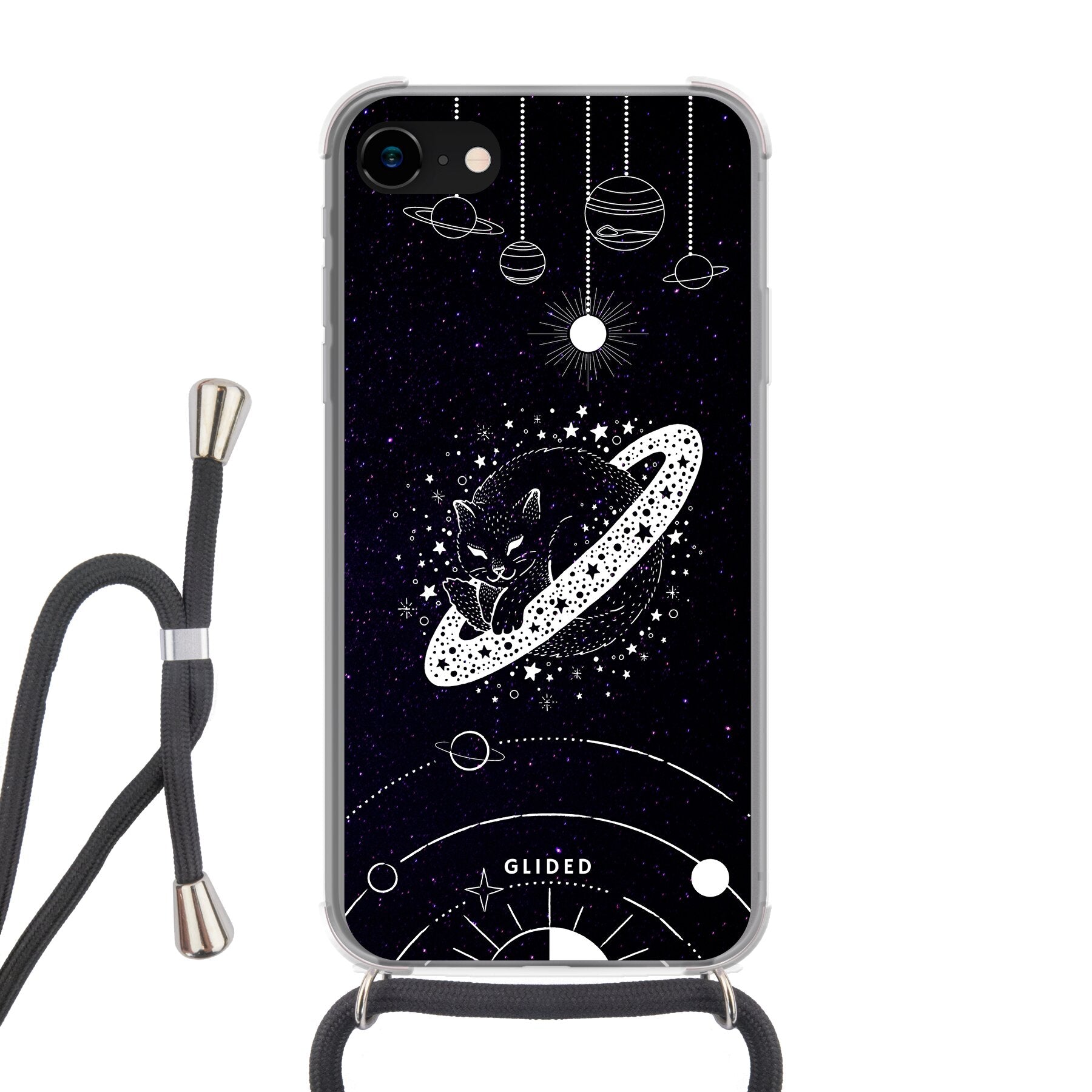 Astro Whiskers - iPhone 7 Handyhülle Crossbody case mit Band