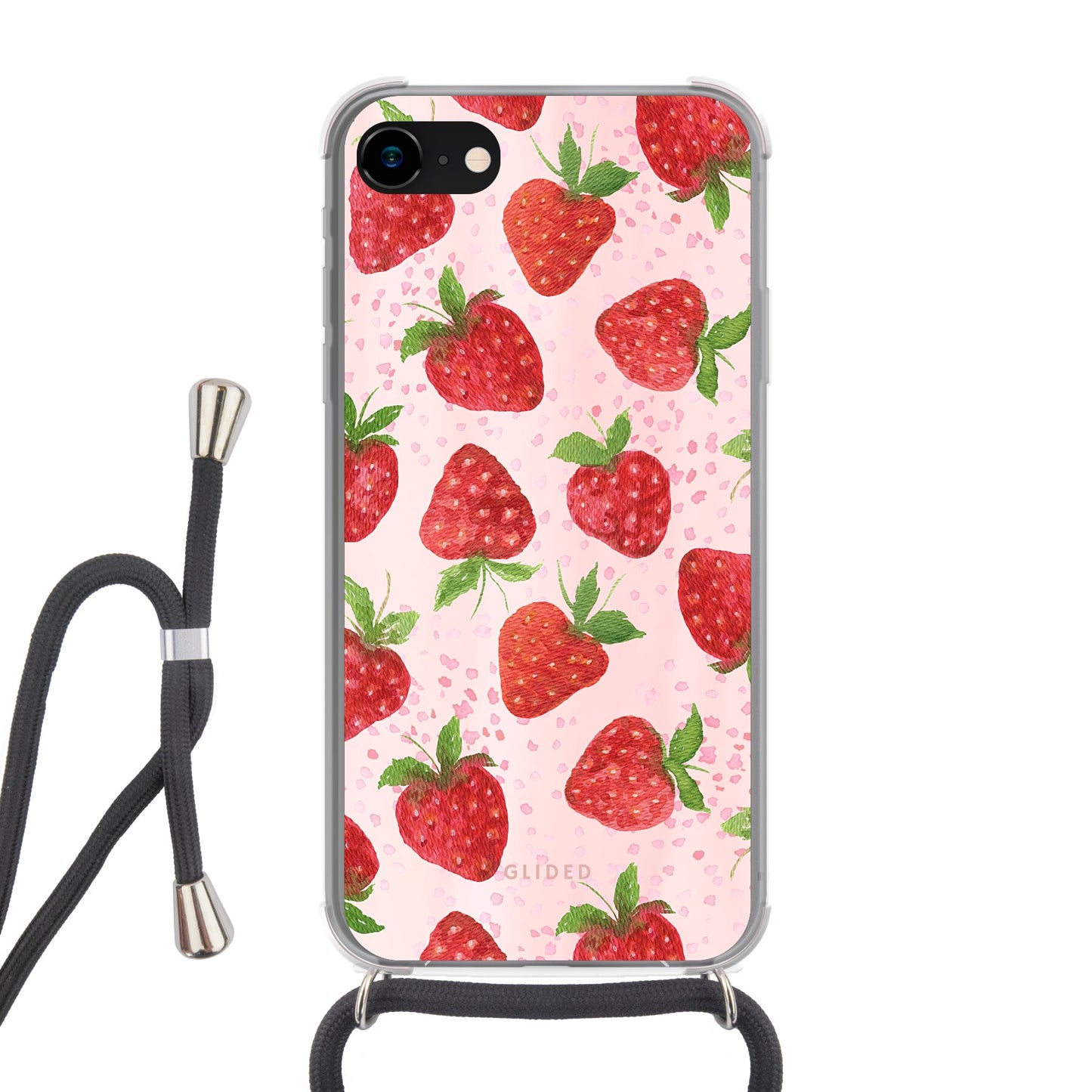 Strawberry Dream - iPhone 7 Handyhülle Crossbody case mit Band