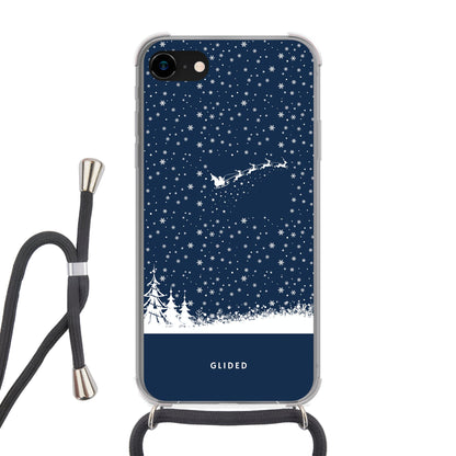 Flying Santa - iPhone 7 Handyhülle Crossbody case mit Band