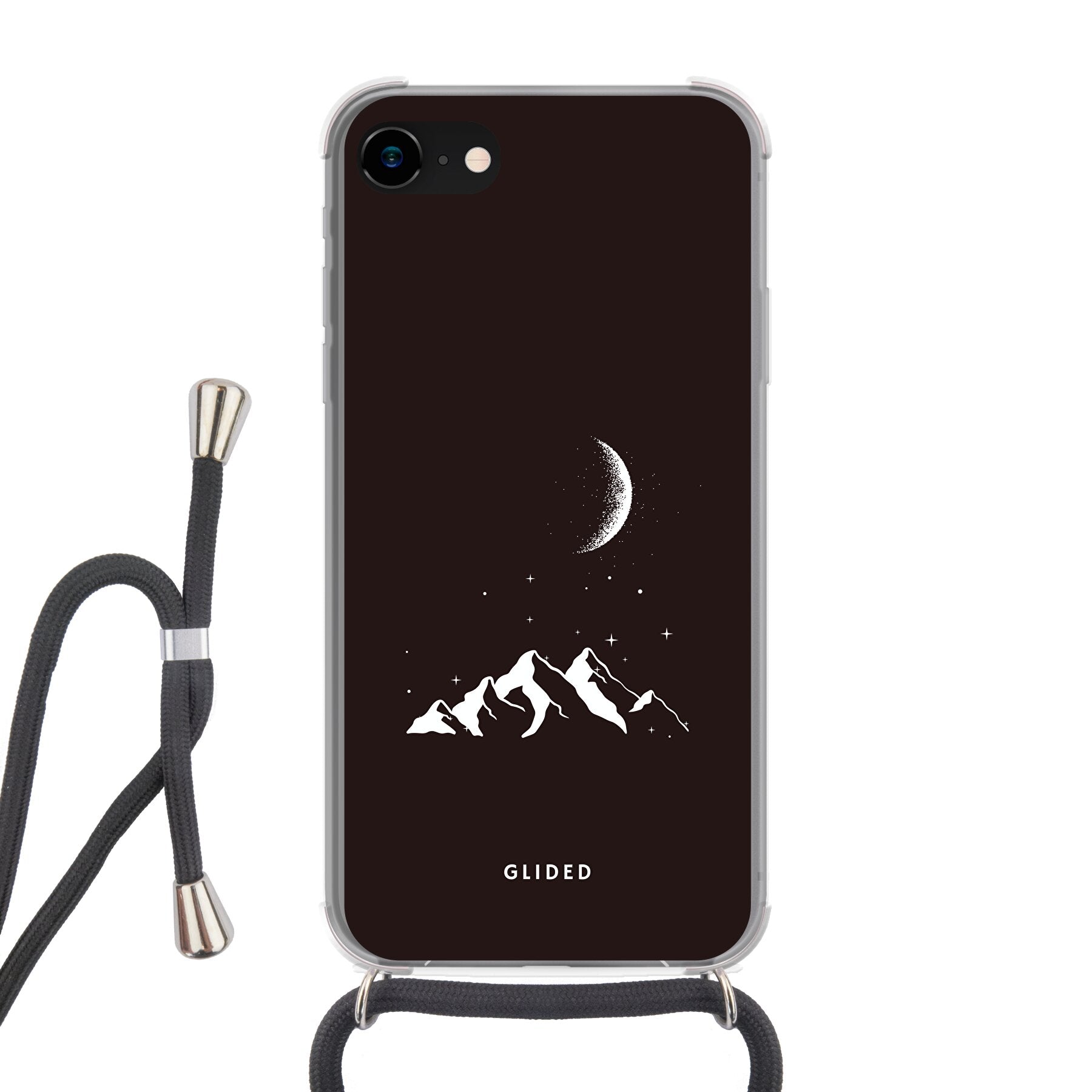 Midnight Peaks - iPhone 7 Handyhülle Crossbody case mit Band