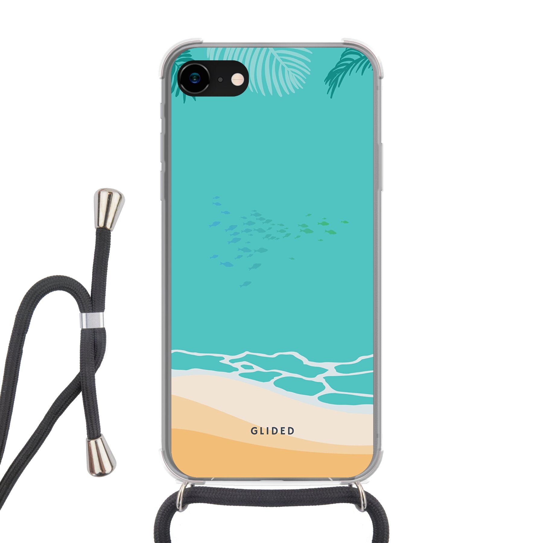 Beachy - iPhone 7 Handyhülle Crossbody case mit Band