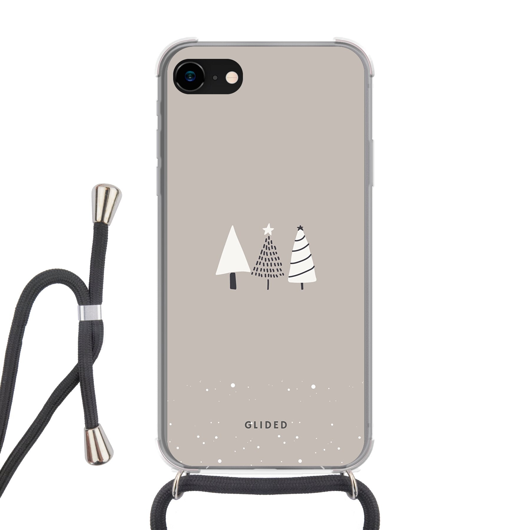 Snowscape - iPhone 7 Handyhülle Crossbody case mit Band