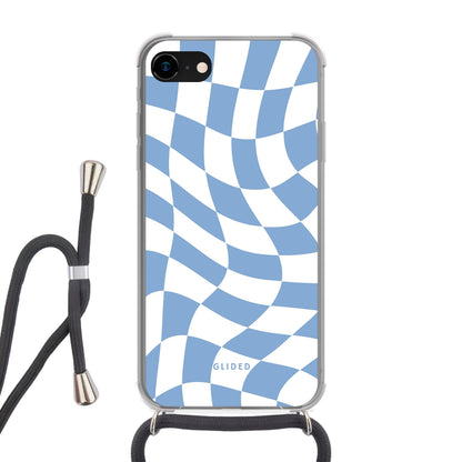 Blue Chess - iPhone 7 Handyhülle Crossbody case mit Band