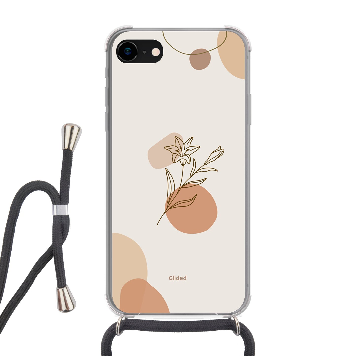 Flora - iPhone 7 Handyhülle Crossbody case mit Band