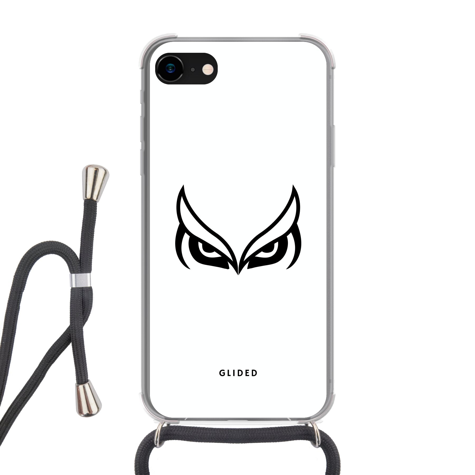 White Owl - iPhone 7 Handyhülle Crossbody case mit Band