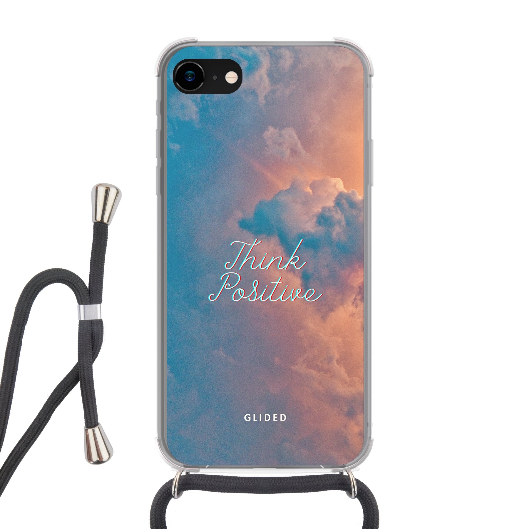 Think positive - iPhone 7 Handyhülle Crossbody case mit Band