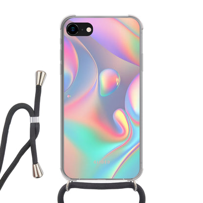 Holographic Aesthetic - iPhone 7 Handyhülle Crossbody case mit Band