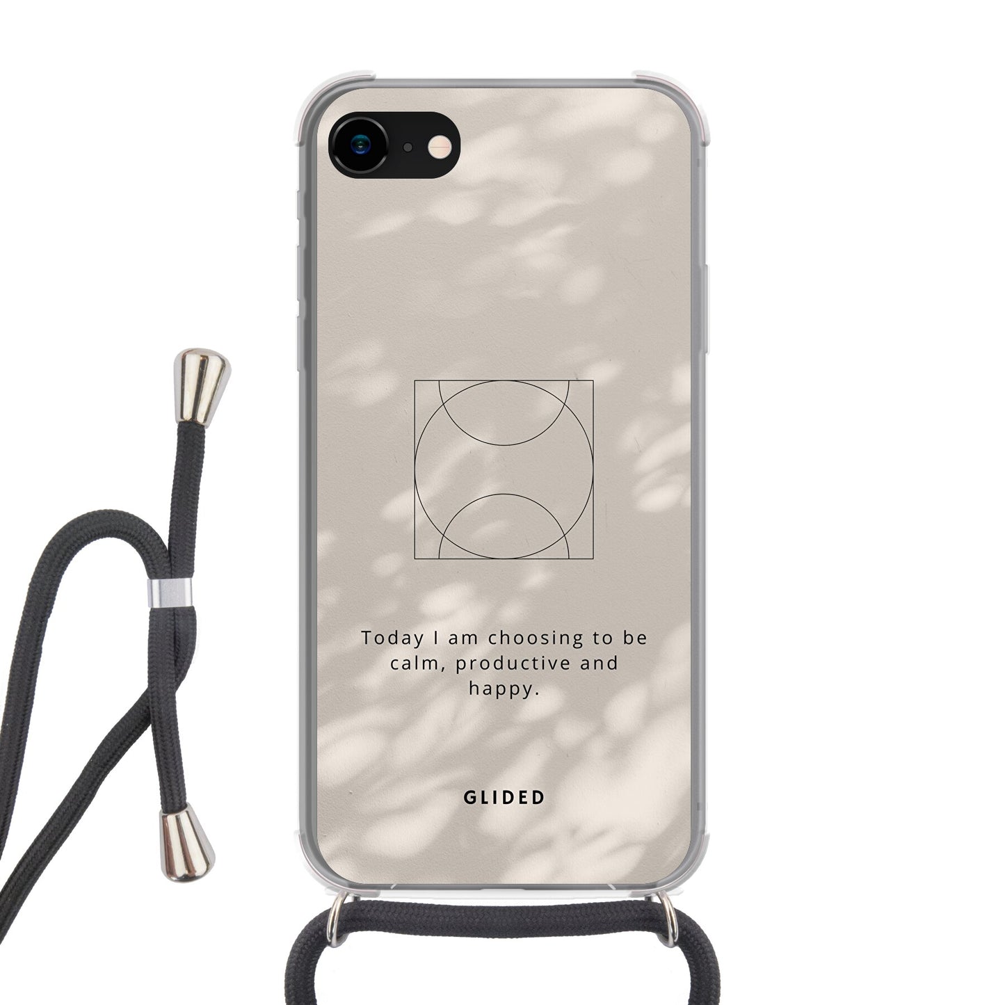 Affirmation - iPhone 7 Handyhülle Crossbody case mit Band