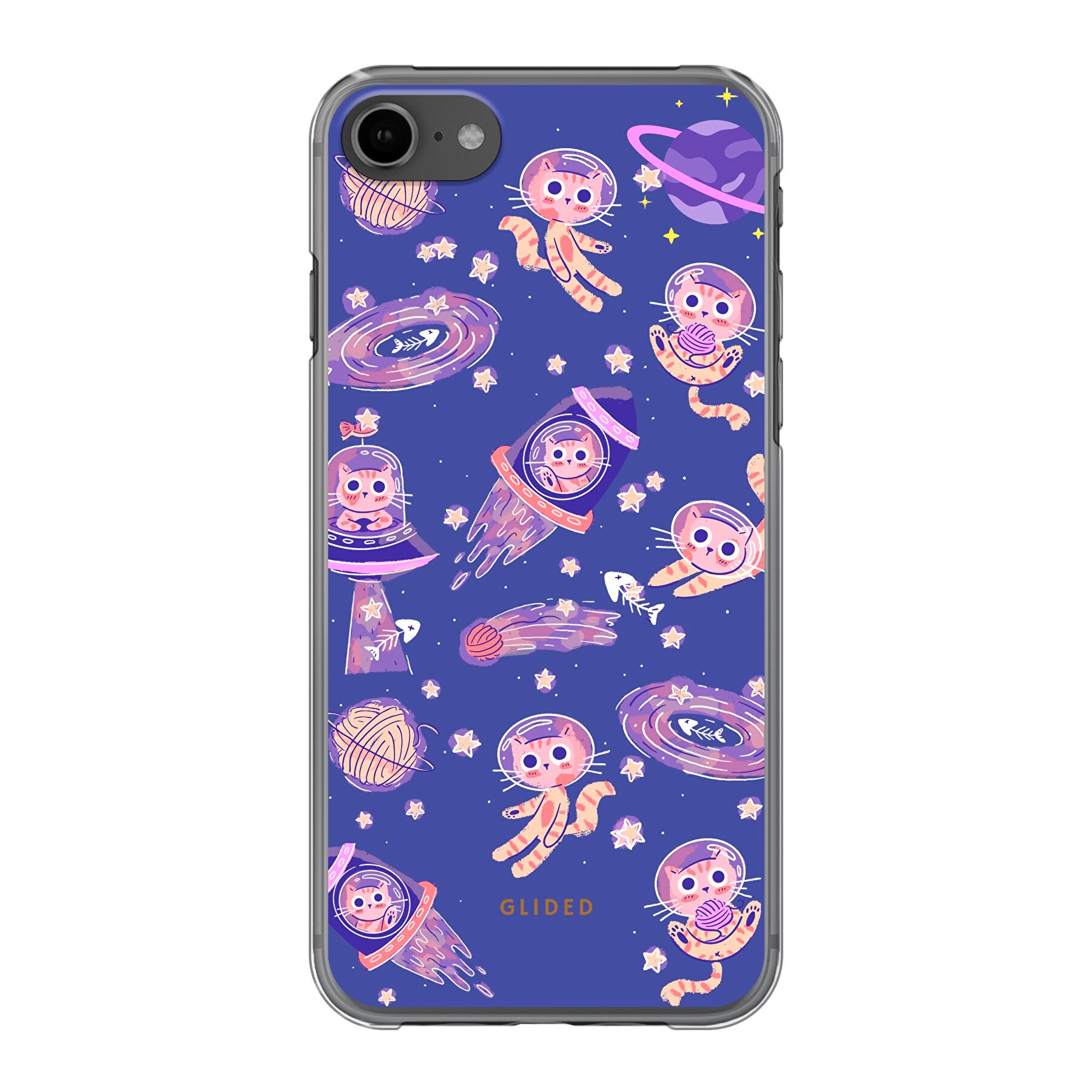 Space Cat - iPhone 7 Handyhülle Hard Case