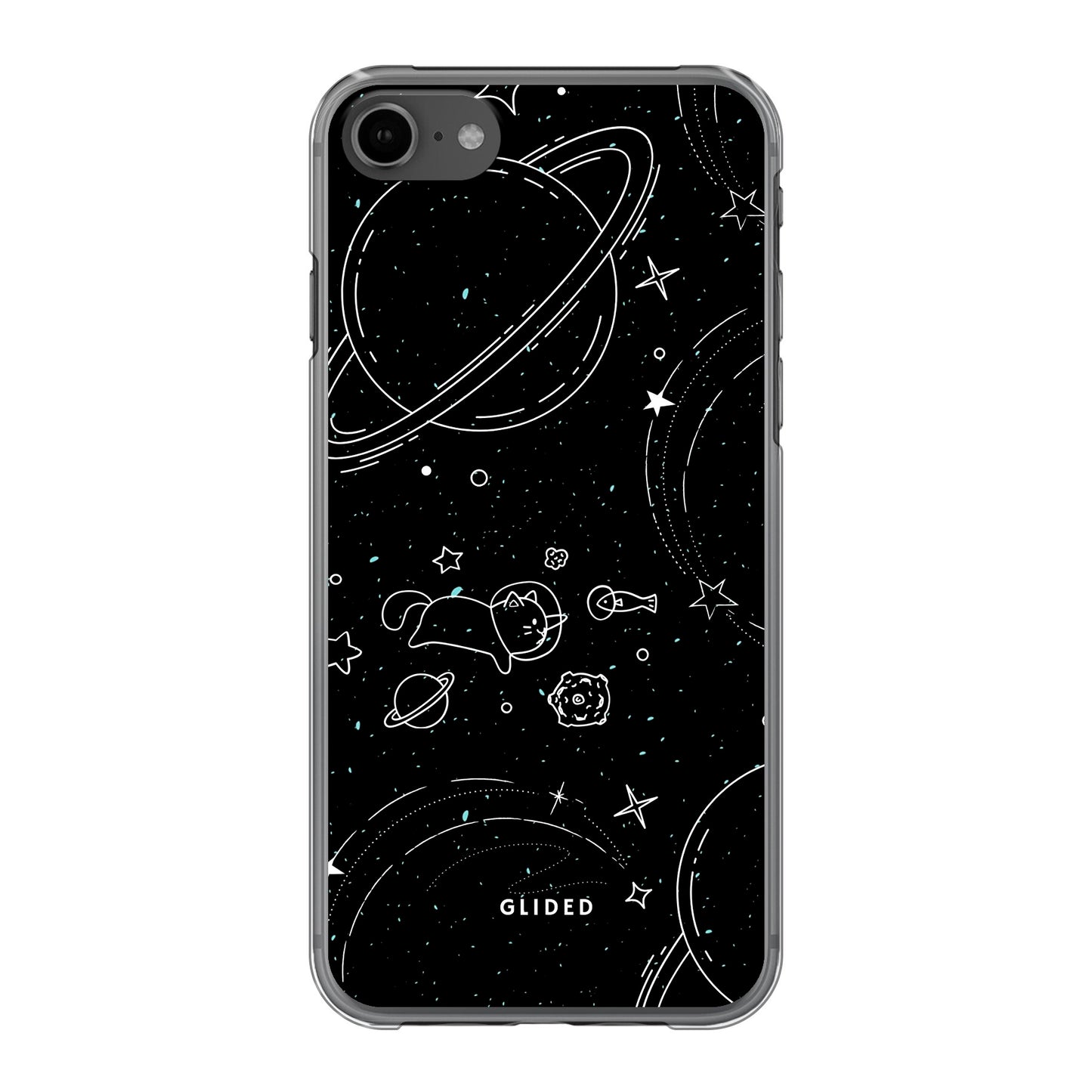 Cosmic Cat - iPhone 7 Handyhülle Hard Case