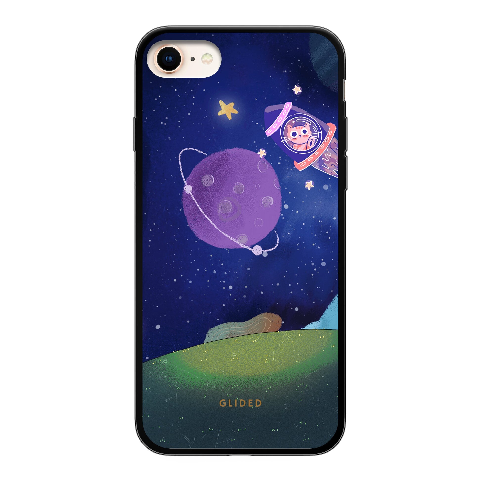 Galaxy Cat - iPhone 7 Handyhülle Soft case