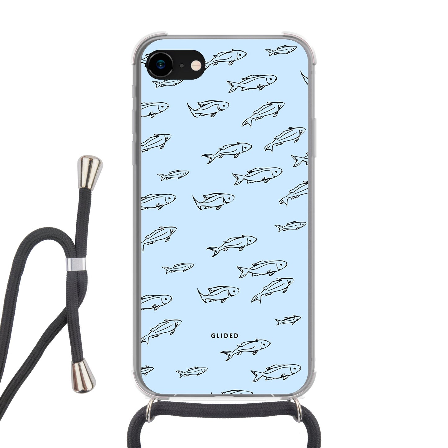 Fishy - iPhone 8 Handyhülle Crossbody case mit Band