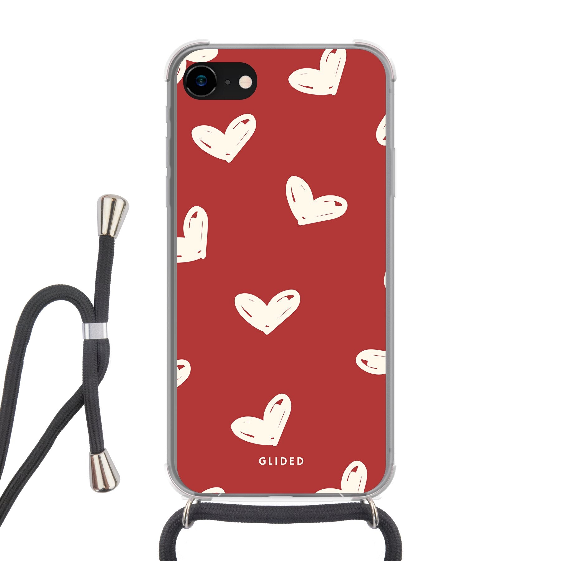 Red Love - iPhone 8 - Crossbody case mit Band