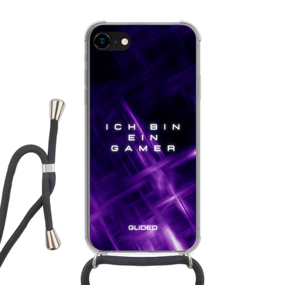 Gamer - iPhone 8 Handyhülle Crossbody case mit Band