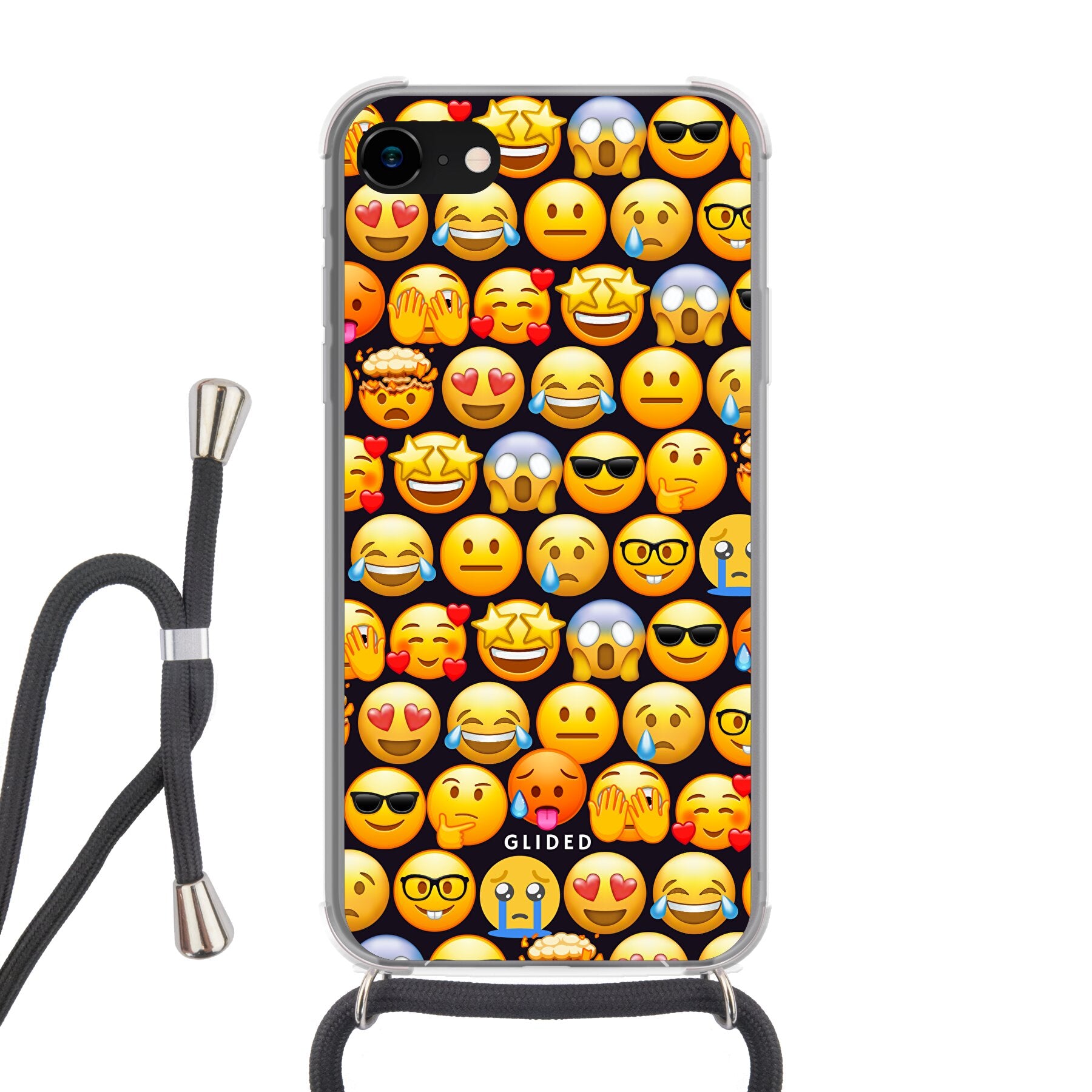 Emoji Town - iPhone 8 Handyhülle Crossbody case mit Band