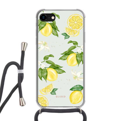 Lemon Beauty - iPhone 8 Handyhülle Crossbody case mit Band